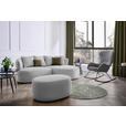 ECKSOFA in Bouclé Taupe  235/166 cm  - Taupe/Schwarz, MODERN, Kunststoff/Textil (235/166cm) - Hom`in