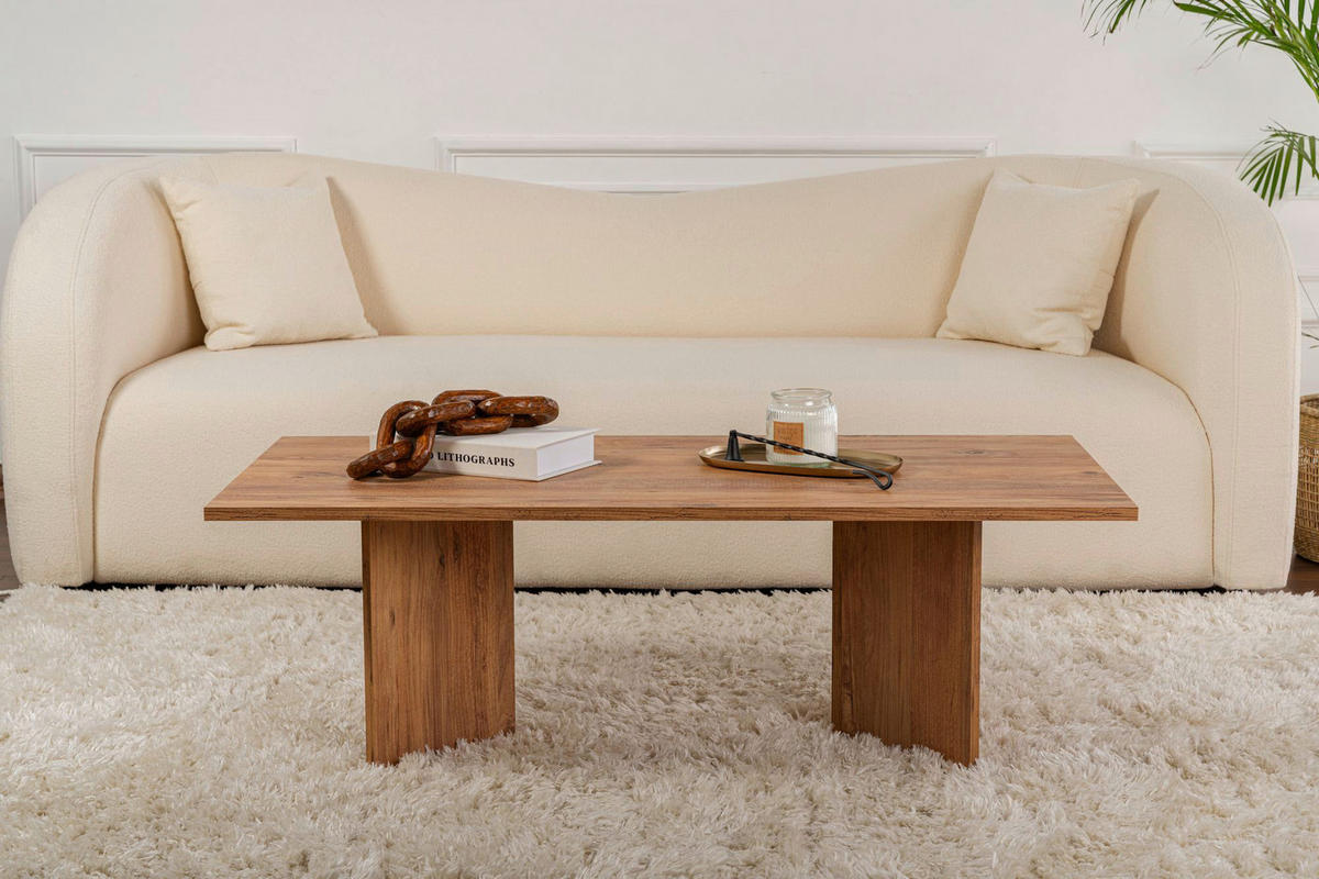 COUCHTISCH Holzwerkstoff    - Pinienfarben, Design, Holzwerkstoff (119/40/60cm) - MID.YOU