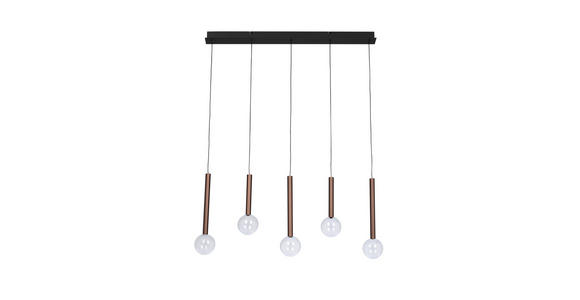 LED-HÄNGELEUCHTE 90/10/180 cm  - Klar/Schwarz, Design, Glas/Metall (90/10/180cm) - Dieter Knoll