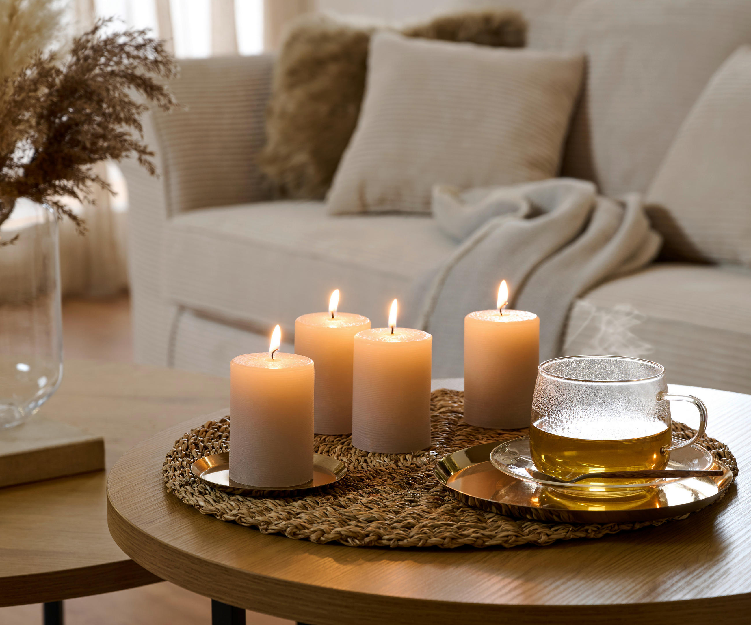 DEKOTABLETT 10,5/0,5 cm    - Goldfarben, Design, Metall (10,5/0,5cm)