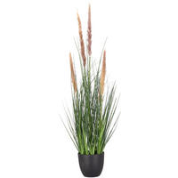 KUNSTPFLANZE Grasbündel 75 cm  - Schwarz/Grün, Basics, Kunststoff (75cm)