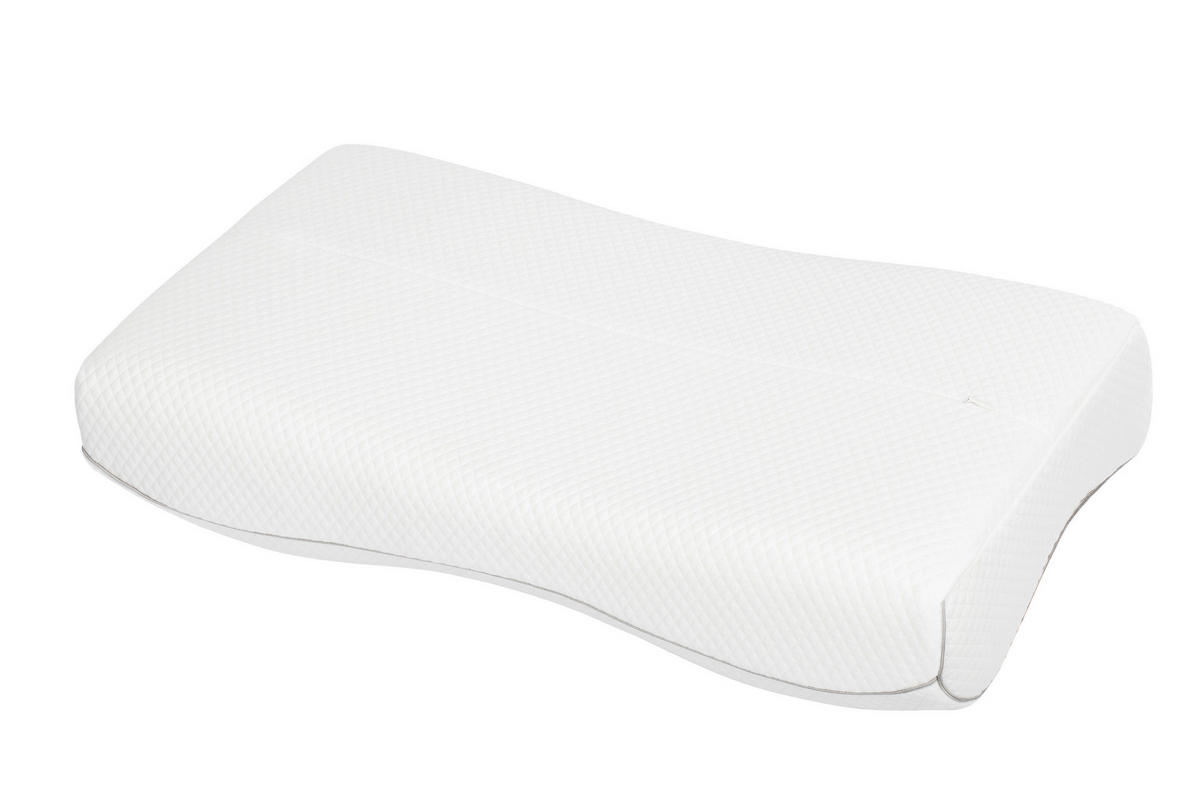 NACKENSTÜTZKISSEN  - Weiß, Textil (59/35/12cm) - Sleeptex