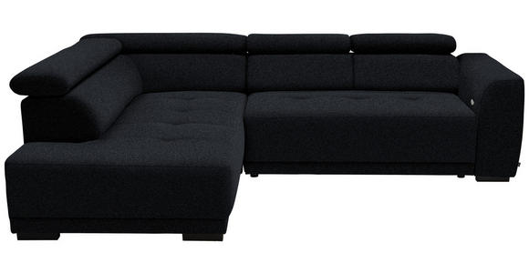 ECKSOFA  in Chenille Anthrazit  205/284 cm  - Anthrazit/Schwarz, Design, Kunststoff/Textil (205/284cm) - Xora