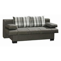 SCHLAFSOFA Helen  mit Stoffauswahl, Schlafen auf Sitzhöhe, Rücken echt Braun  - Wengefarben/Alufarben, KONVENTIONELL, Holz/Textil (200/80/94cm) - Novel