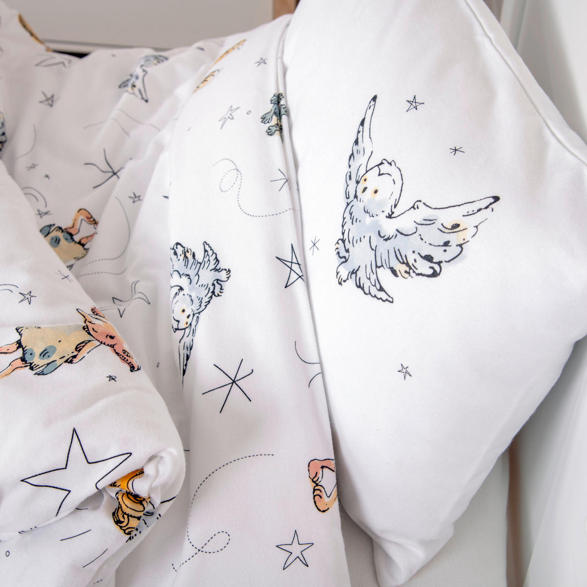 BABYBETTWÄSCHE Harry Potter Flanell 100/135 cm  - Weiß, Basics, Textil (100/135cm) - baby best