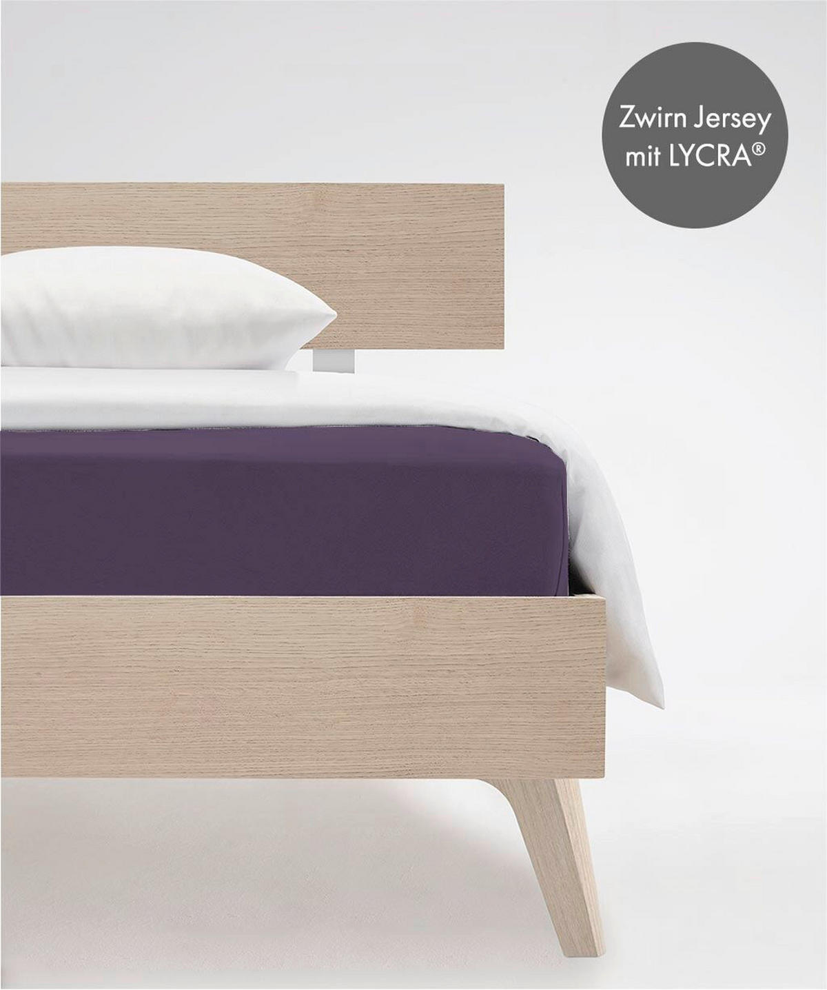 TOPPER-FIXLEINTUCH - Mauve, Basics, Textil (140-160/200-210cm) - Fleuresse