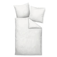 BETTWÄSCHE Giacomo Makosatin 155/220 cm  - Weiß, Basics, Textil (155/220cm) - Janine