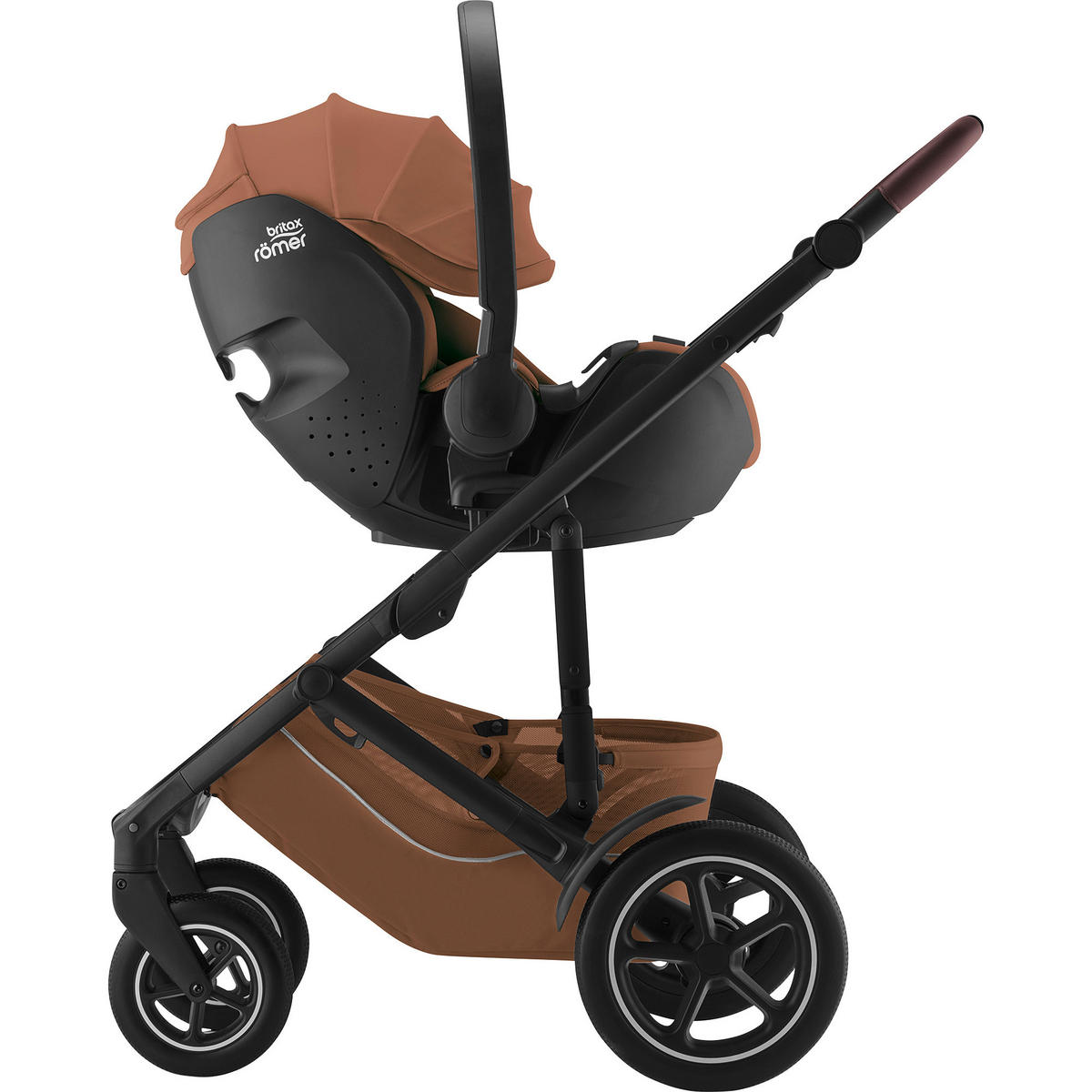 BABYSCHALE Baby-Safe Pro  - Cognac, Basics, Kunststoff/Textil (44/62,5/65,5cm) - Britax Römer