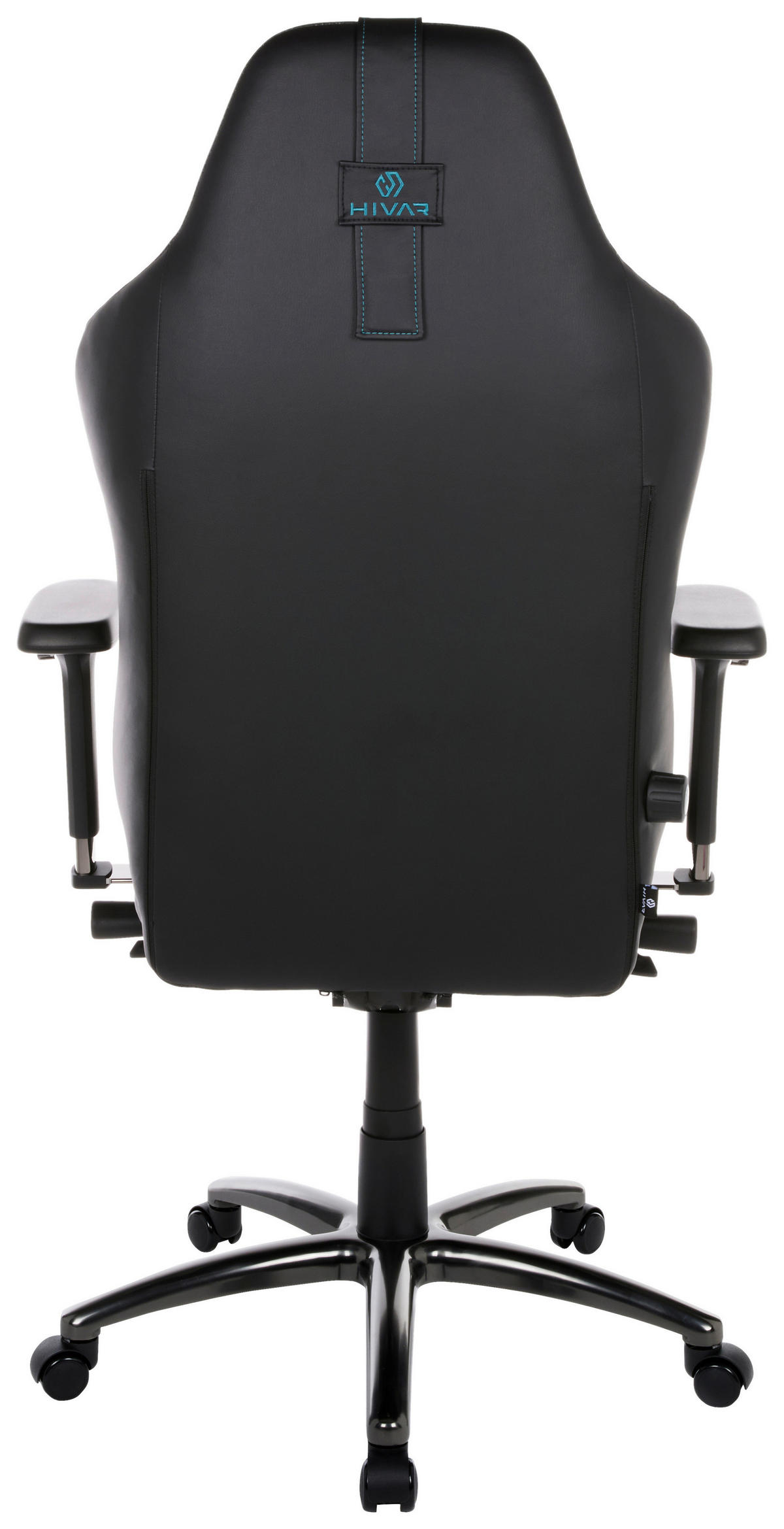 ORBICAL Onyx Obsidian Schwarz, Pastellblau, Schwarz Hochglanz Metall, Textil   - Schwarz Hochglanz/Pastellblau, LIFESTYLE, Textil/Metall (79/142/77cm) - HIVAR