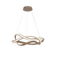 LED-HÄNGELEUCHTE 55/150 cm  - Cappuccino, Design, Kunststoff/Metall (55/150cm) - Novel