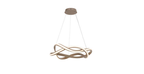 LED-HÄNGELEUCHTE 55/150 cm  - Cappuccino, Design, Kunststoff/Metall (55/150cm) - Novel
