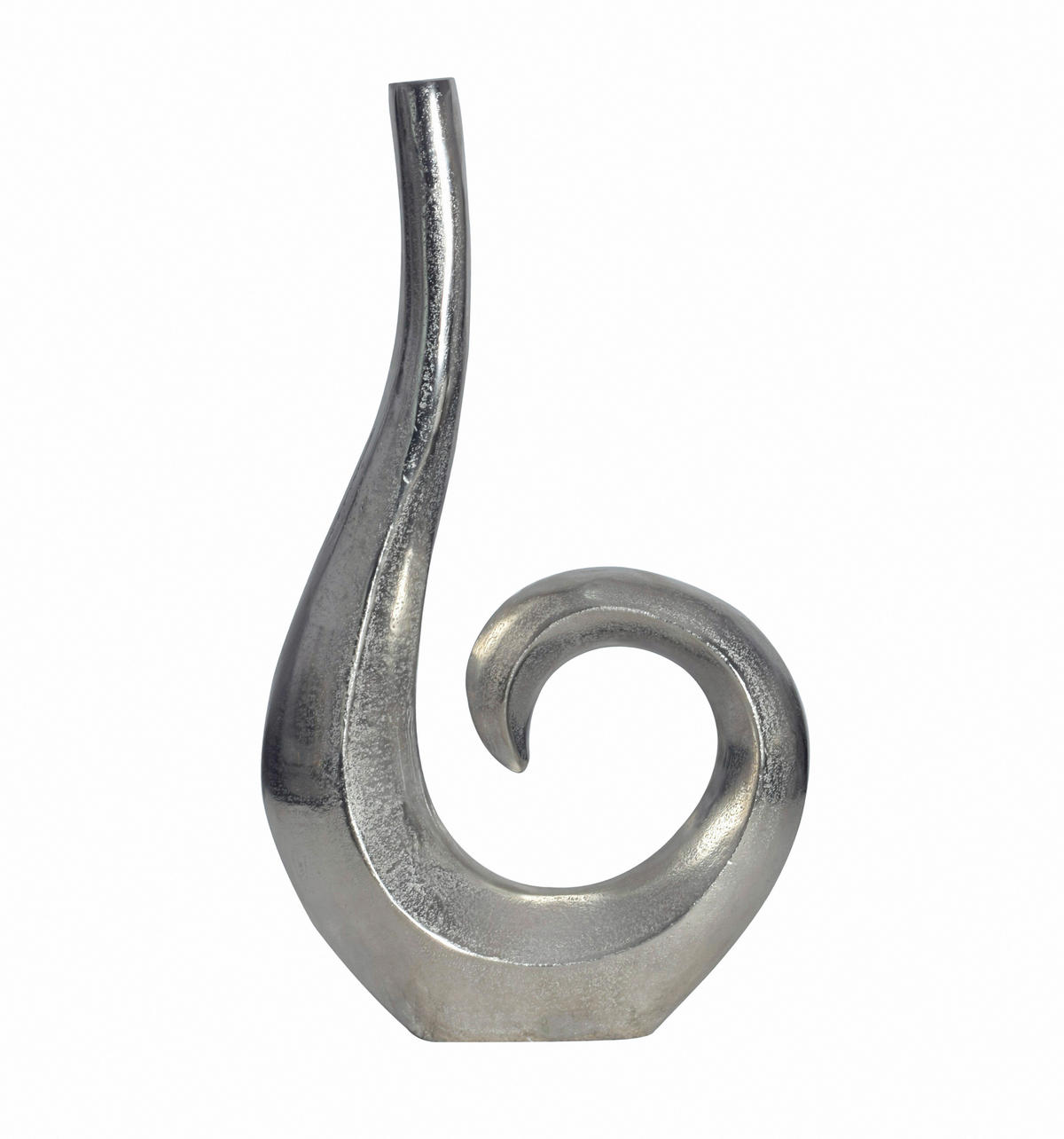 DEKOVASE  - Silberfarben, Design, Metall (26/47/8cm) - Livetastic