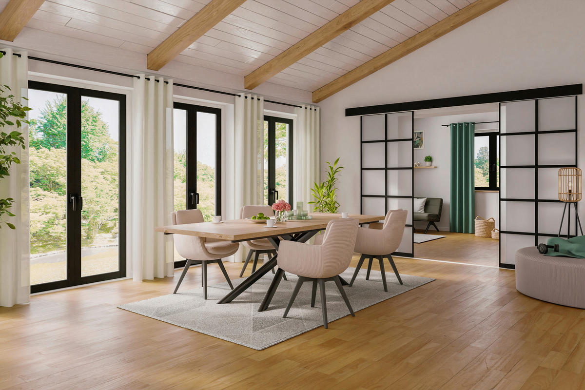 ÖSENVORHANG blickdicht  - Creme, Basics, Textil (140/245cm) - Fuggerhaus