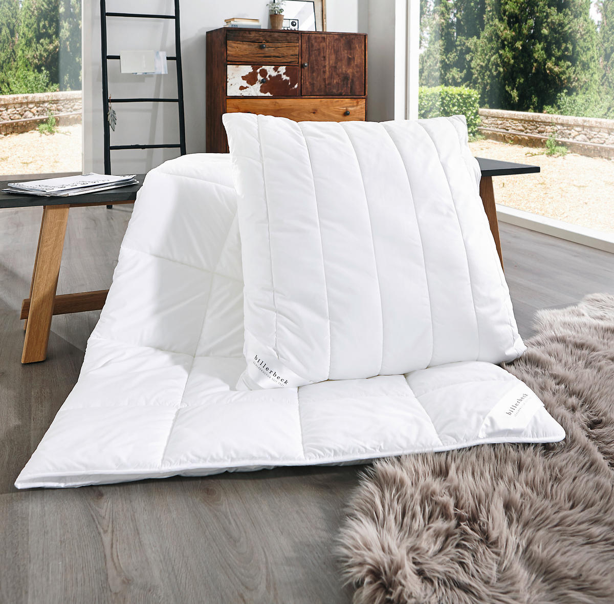 BETTENSET - Weiß, Basics, Naturmaterialien (135/200cm) - Billerbeck
