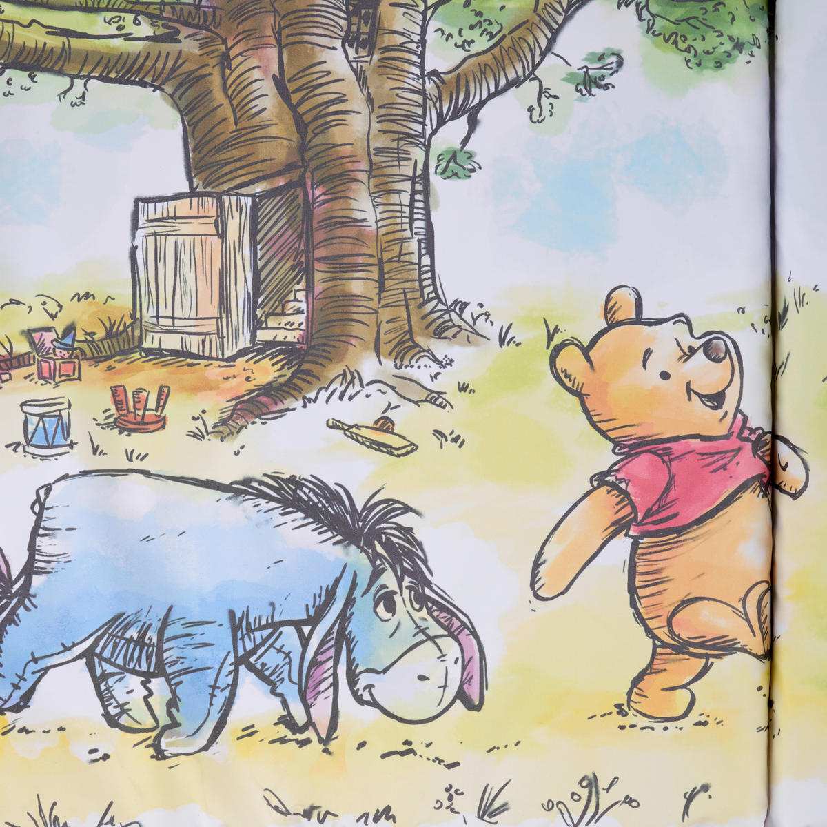 WICKELAUFLAGE Winnie the Pooh 85/72 cm  - Multicolor, Kunststoff (85/72cm) - Disney