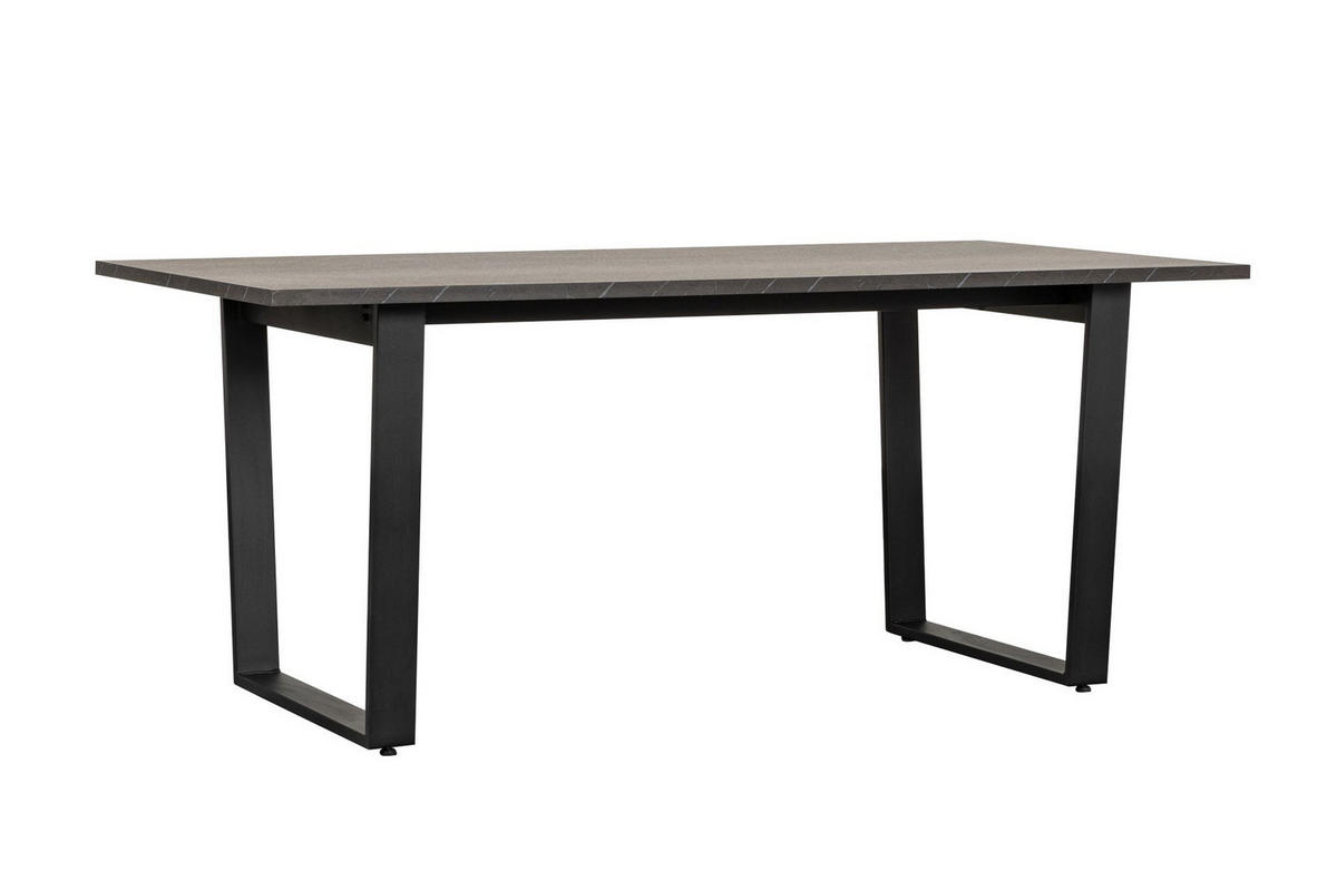 STOL ZA BLAGOVAONICU  crna  metal, drvni materijal      - crna, Moderno, drvni materijal/metal (180/76/90cm) - Hom`in