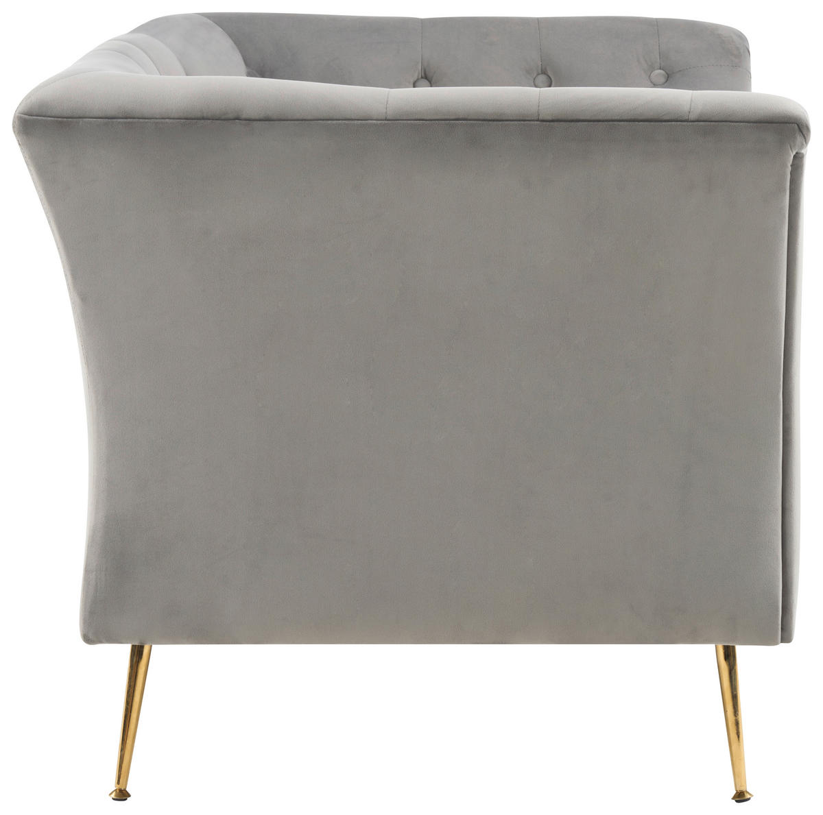 XXL-SESSEL - Goldfarben/Grau, KONVENTIONELL, Textil/Metall (109/80/79cm) - Carryhome