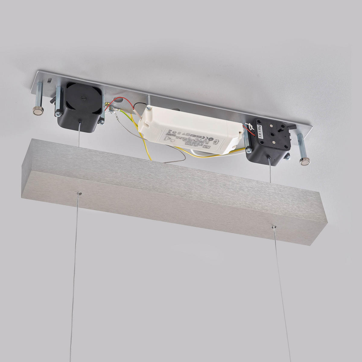 LED-HÄNGELEUCHTE 650 145/1,5/3,5 cm   - Nickelfarben, Design, Metall (145/1,5/3,5cm) - Ambiente