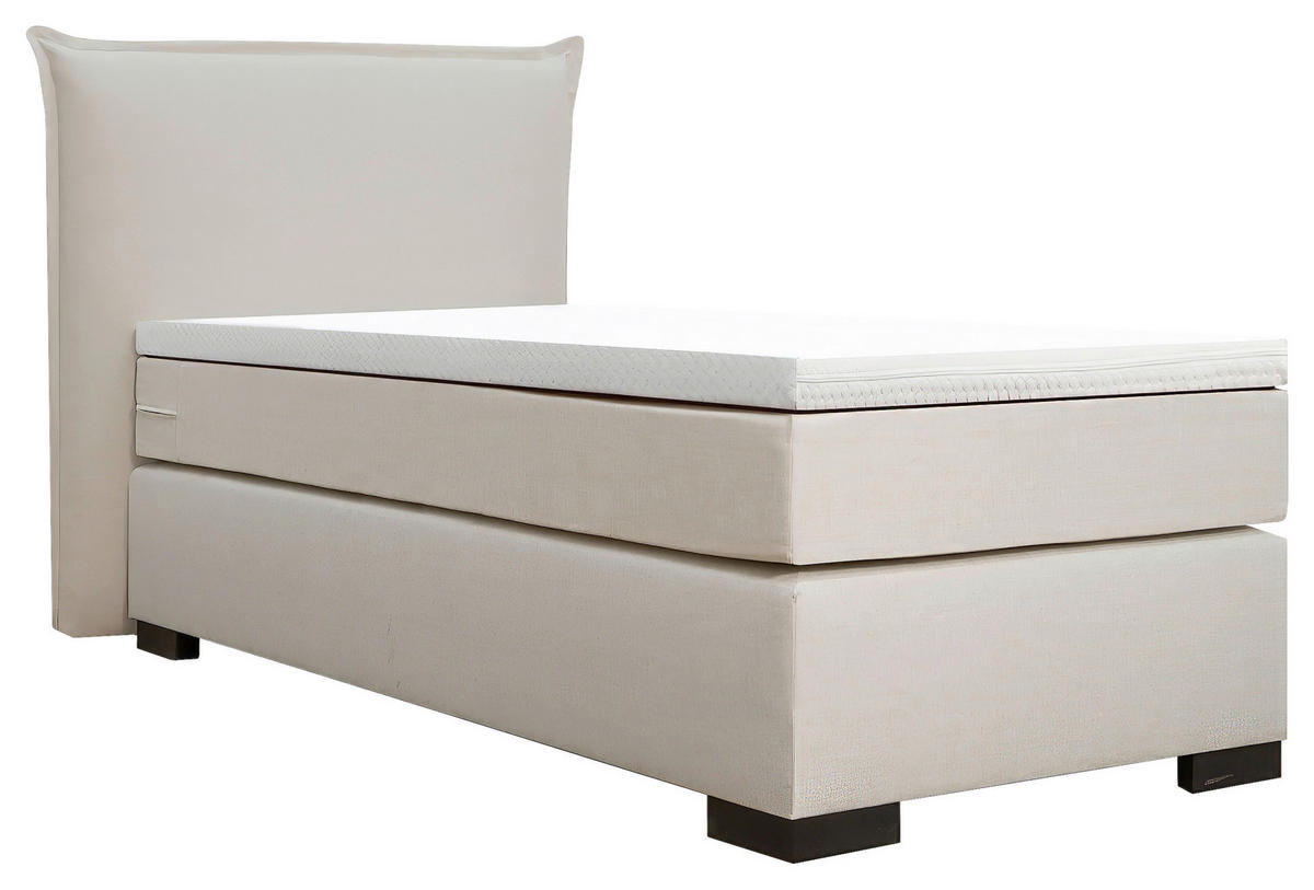 BOXSPRINGBETT 90/200 cm  in Naturfarben  - Schwarz/Naturfarben, MODERN, Karton/Holz (90/200cm) - MID.YOU