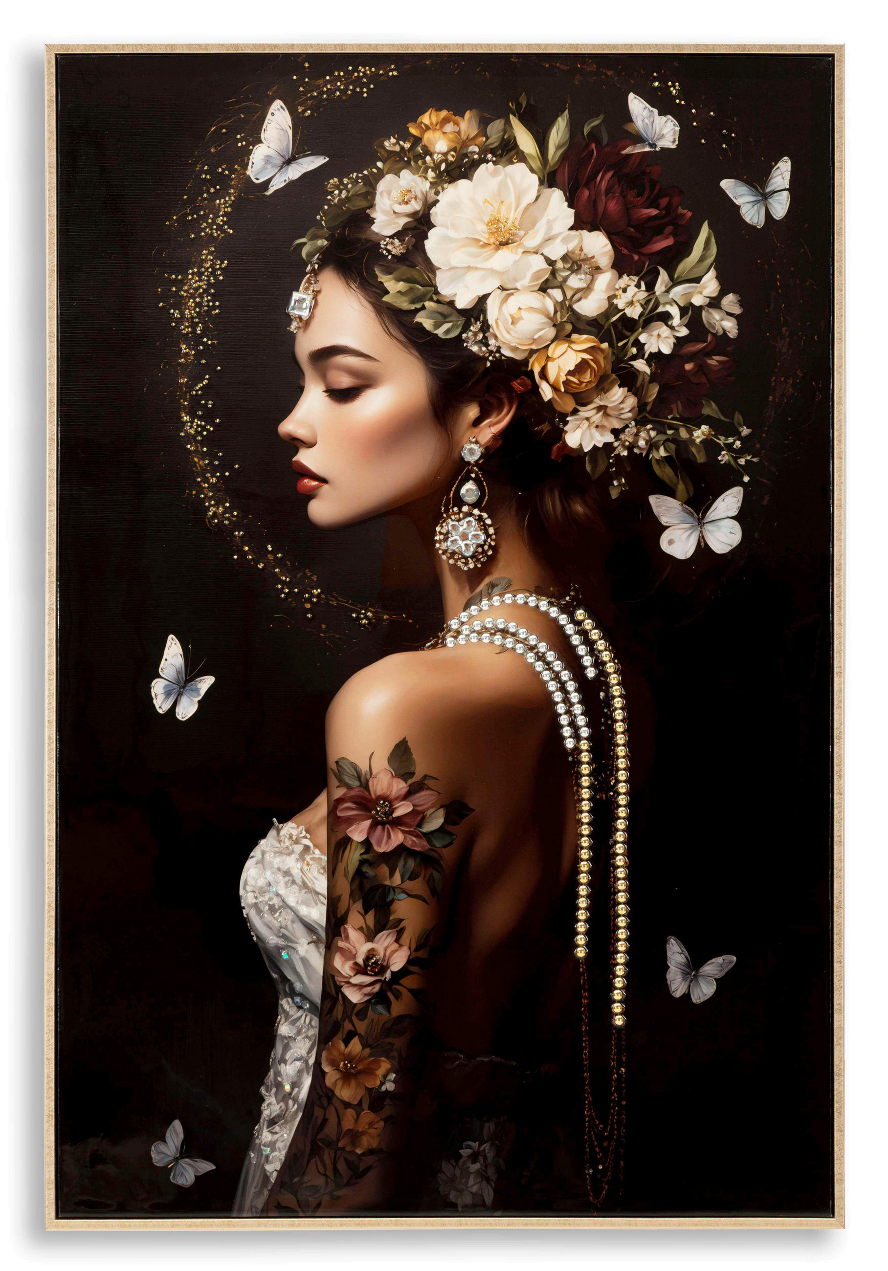 LEINWANDBILD Frauen  - Goldfarben, Basics, Holz/Kunststoff (62/92/3.5cm)
