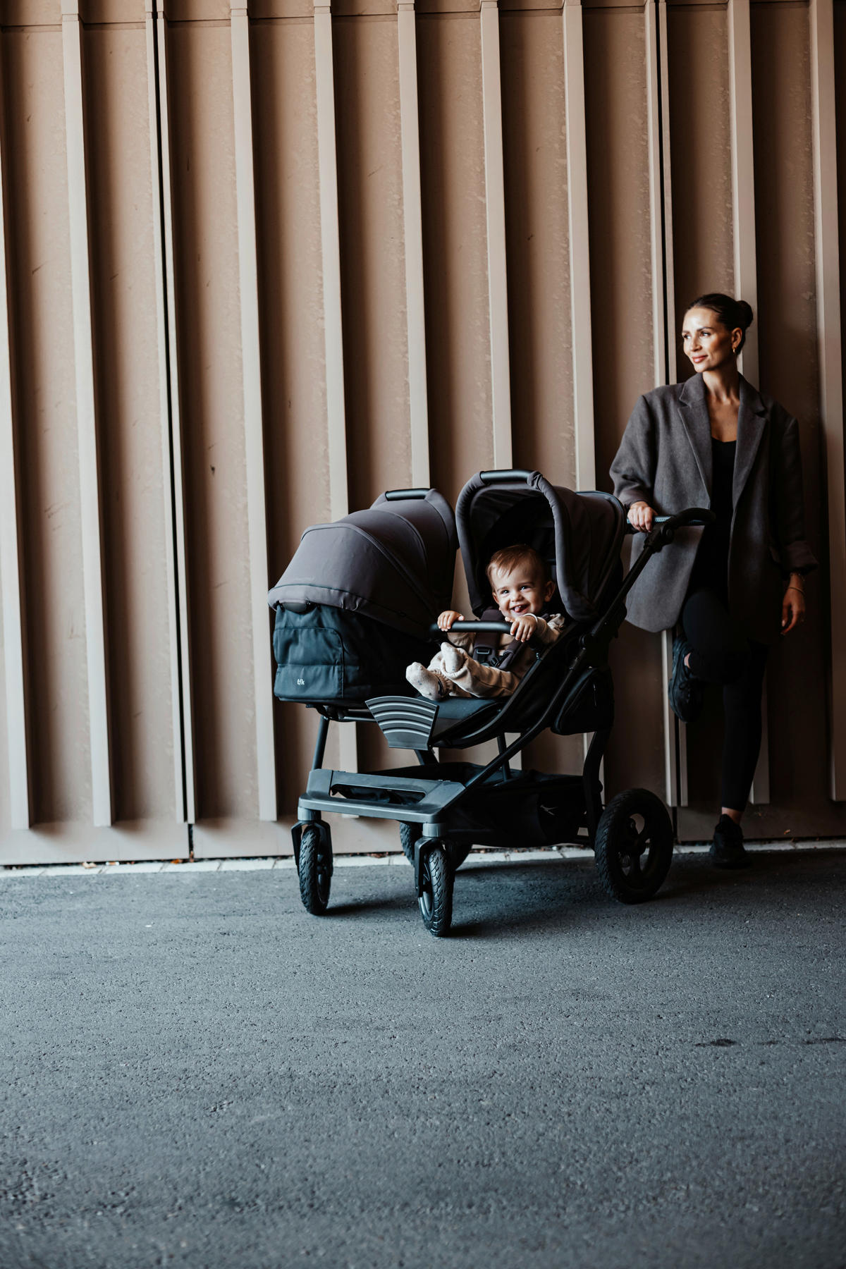 ZWILLINGSWAGEN  - Anthrazit, Basics, Metall (78,5/110/108cm) - TFK