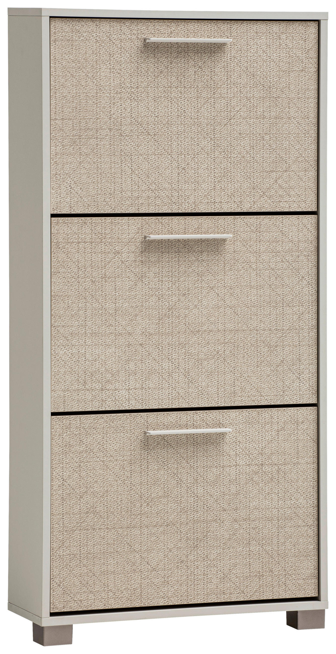 SCHUHKIPPER melaminharzbeschichtet Beige  - Beige/Weiß, Design, Holzwerkstoff/Kunststoff (59,8/124/19,55cm) - MID.YOU