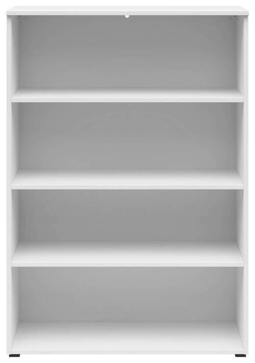 OTVORENA POLICA bela  - bela/antracit, Moderno, pločasti materijal/plastika (80/115/40cm) - Carryhome