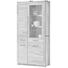 VITRINE Wildeiche furniert, massiv Eichefarben - Eichefarben/Alufarben, Design, Glas/Holz (98/203/40cm) - Landscape VITRINE Wildeiche furniert, massiv Eichefarben - Eichefarben/Alufarben, Design, Glas/Holz (98/203/40cm) - Landscape