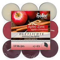 SET DE LUMÂNĂRI PASTILĂ 18 bucăți  - Basics, carton (37/16,5/26cm)