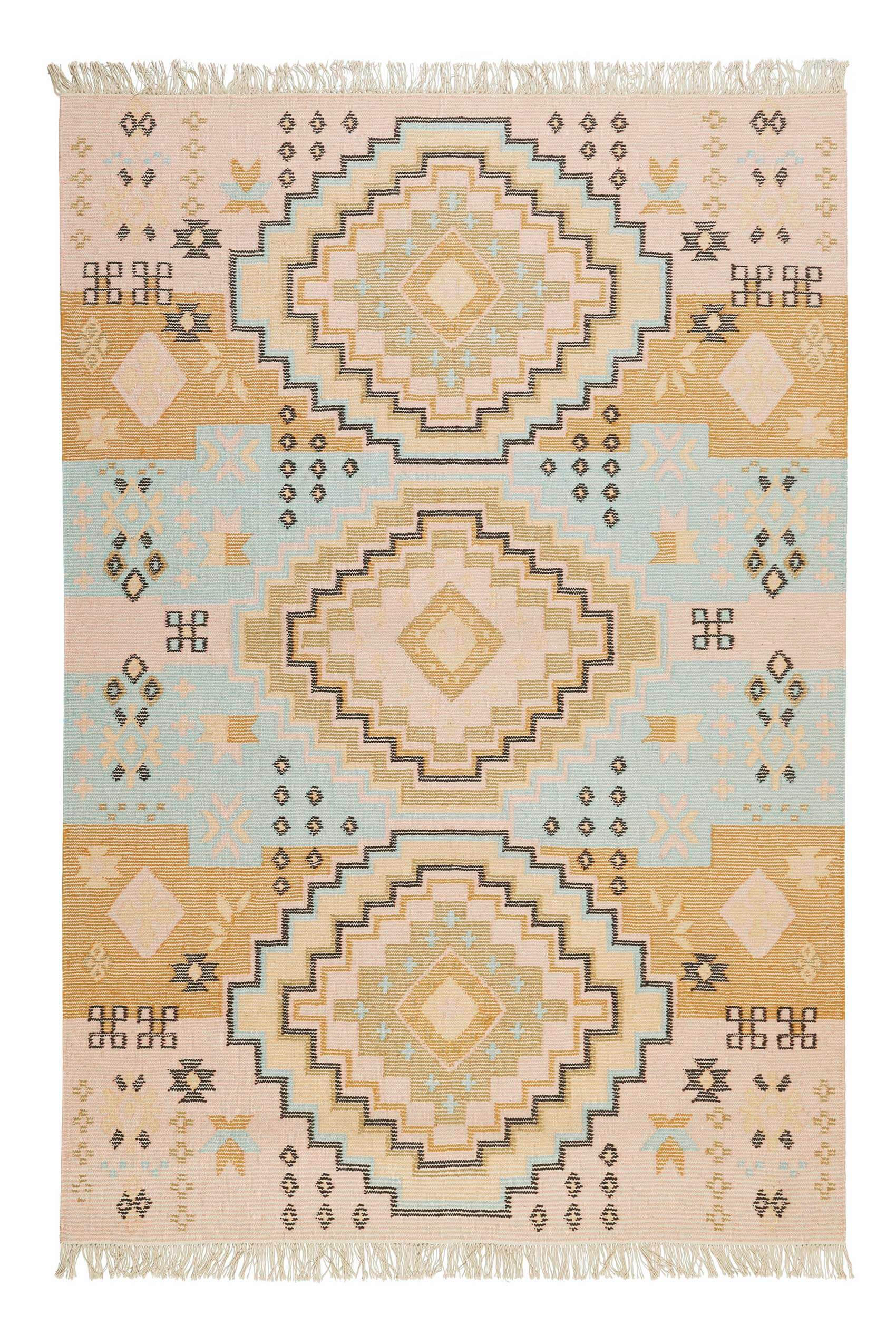 Wecon Home Handwebteppich Mayenne Mehrfarbig 80x150 cm