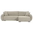 ECKSOFA Mintgrün Flachgewebe Zierkissen, Rückenkissen, Bettkasten, Schlaffunktion, Rücken echt, Liegefläche im Originalstoff  - Schwarz/Mintgrün, KONVENTIONELL, Kunststoff/Textil (145/285cm) - Carryhome