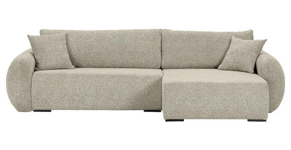 ECKSOFA Mintgrün Flachgewebe Zierkissen, Rückenkissen, Bettkasten, Schlaffunktion, Rücken echt, Liegefläche im Originalstoff  - Schwarz/Mintgrün, KONVENTIONELL, Kunststoff/Textil (145/285cm) - Carryhome