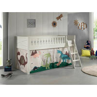 SPIELBETT Kiefer massiv 90/200 cm Weiß  - Naturfarben/Weiß, ROMANTIK / LANDHAUS, Holz (90/200cm) - Vipack
