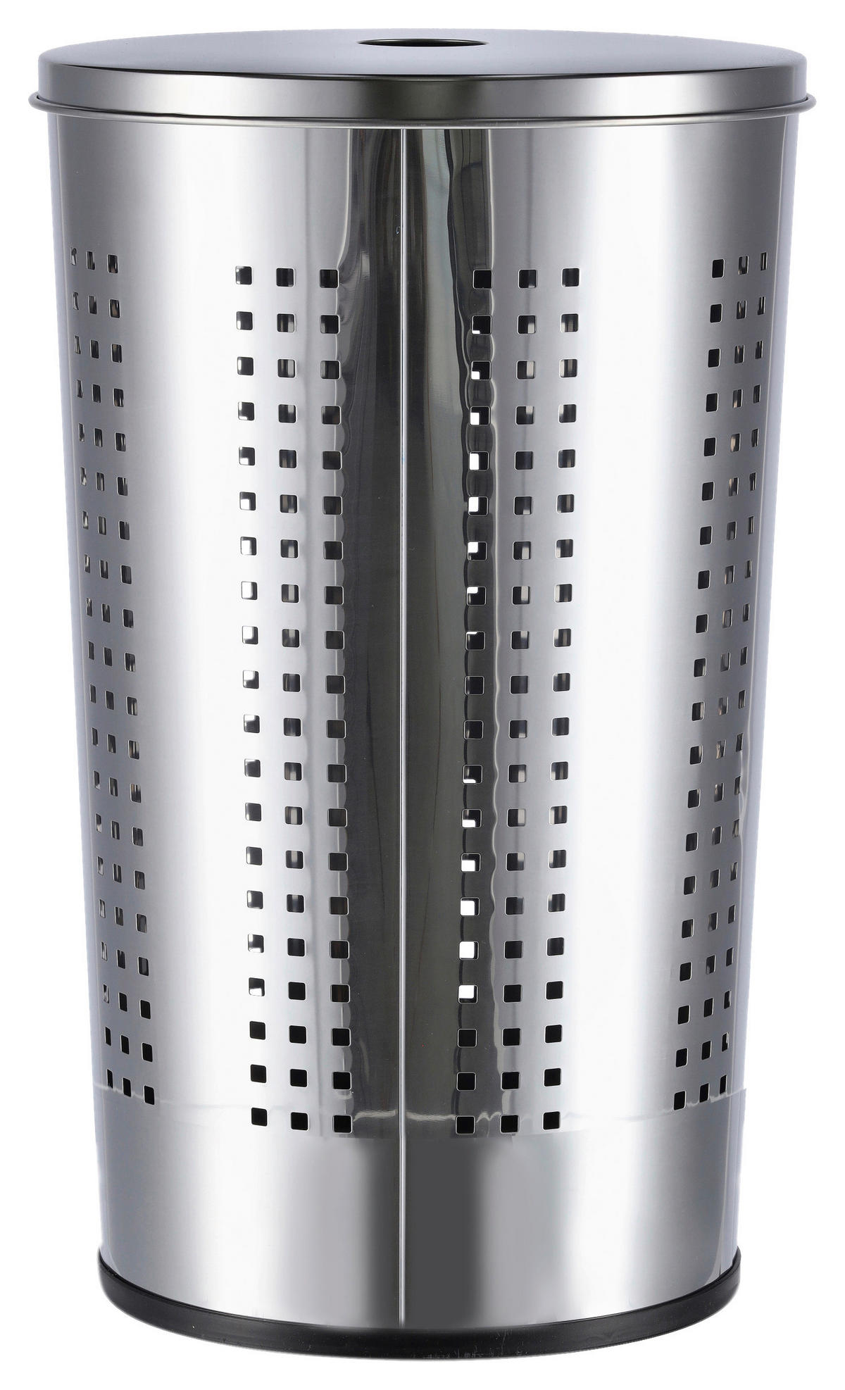 WÄSCHESAMMLER - Edelstahlfarben/Silberfarben, Basics, Metall (34/60/35cm) - Zeller Present
