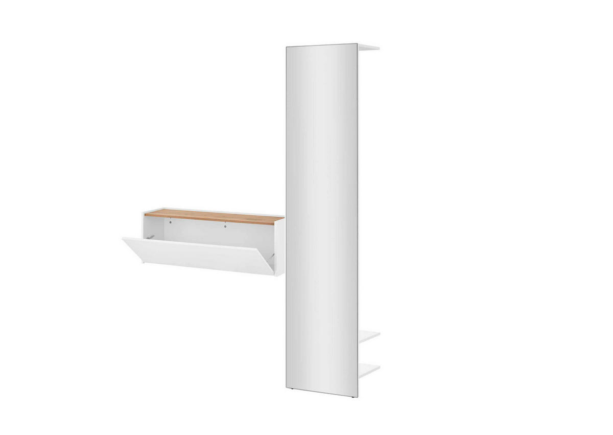 GARDEROBE 2-teilig  in 150/200/30 cm  - Eiche Wotan/Weiß, Design, Holzwerkstoff (150/200/30cm) - Modante
