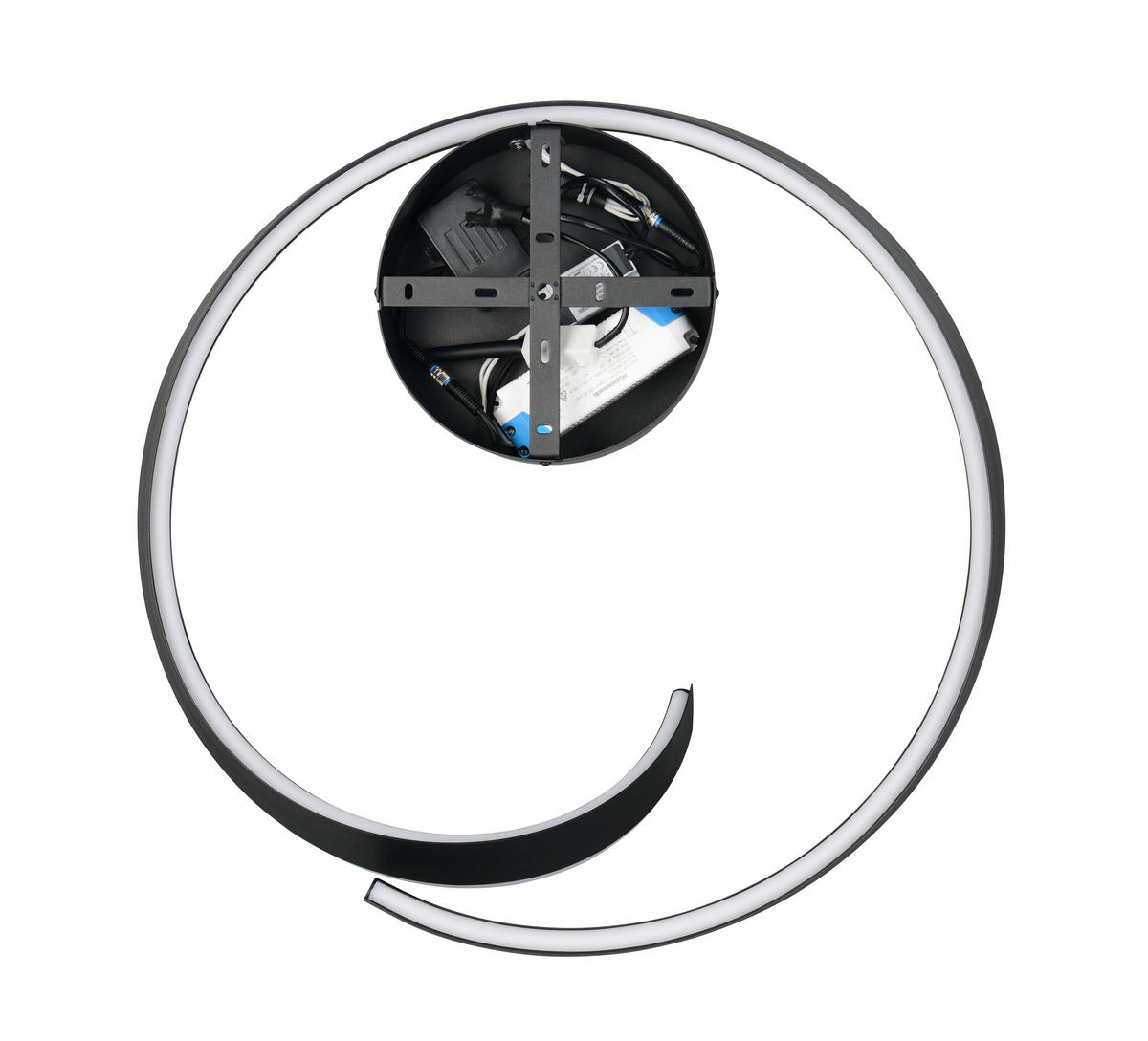 LED-DECKENLEUCHTE CIRONDA  - Schwarz, Design, Metall (59,5/26,5/58,7cm) - Cinque