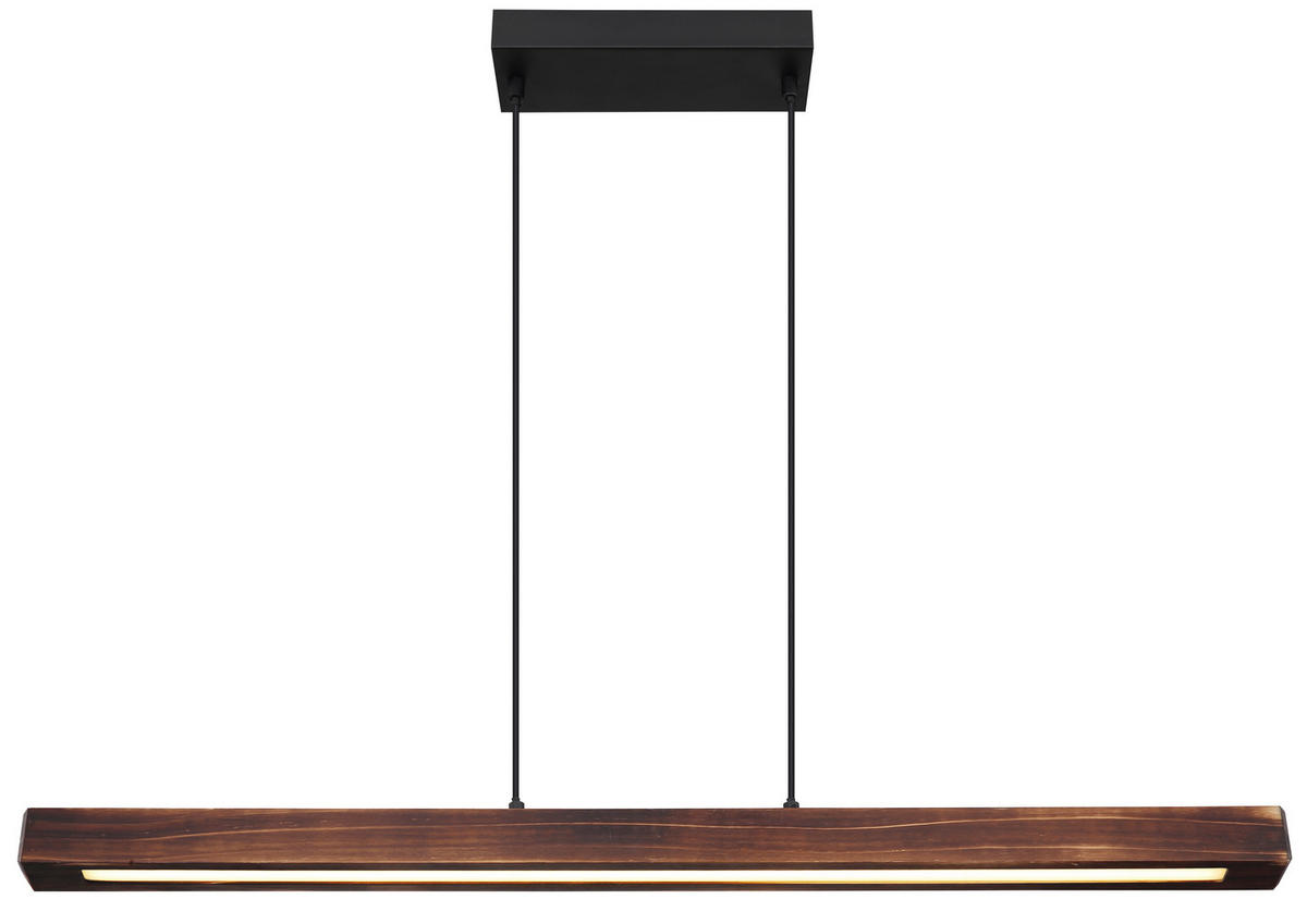 VISEČA LED-SVETILKA   //3000 K/230 V/ - črna/temno rjava, Natur, kovina/umetna masa (90/8/120cm) - Globo
