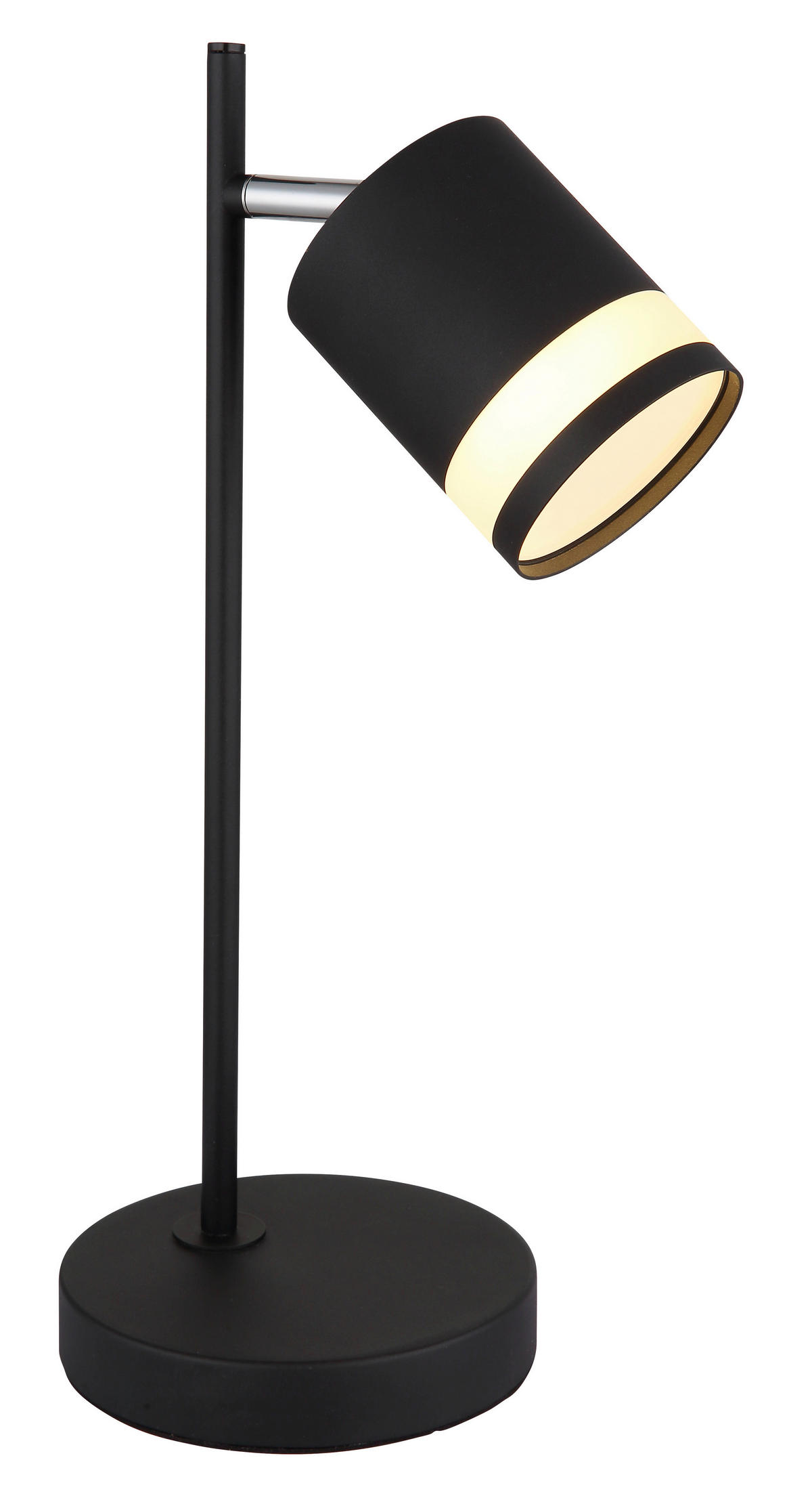 LED-TISCHLEUCHTE 12,7/15/40 cm   - Schwarz/Weiß, Design, Kunststoff/Metall (12,7/15/40cm) - Globo