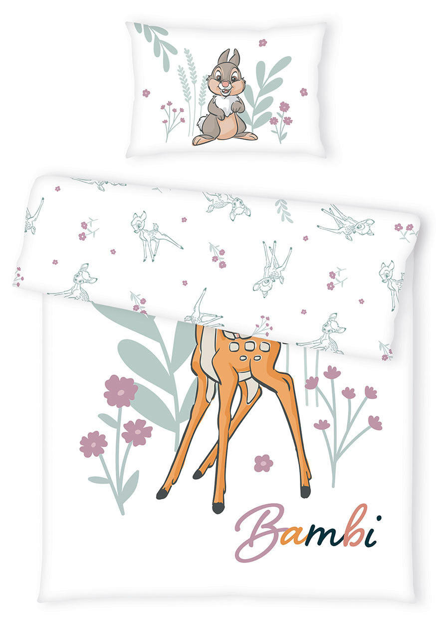 POVLEČENÍ PRO MIMINKO BAMBI 100/135 cm  - bílá/vícebarevná, Konvenční, textil (100/135cm) - Disney