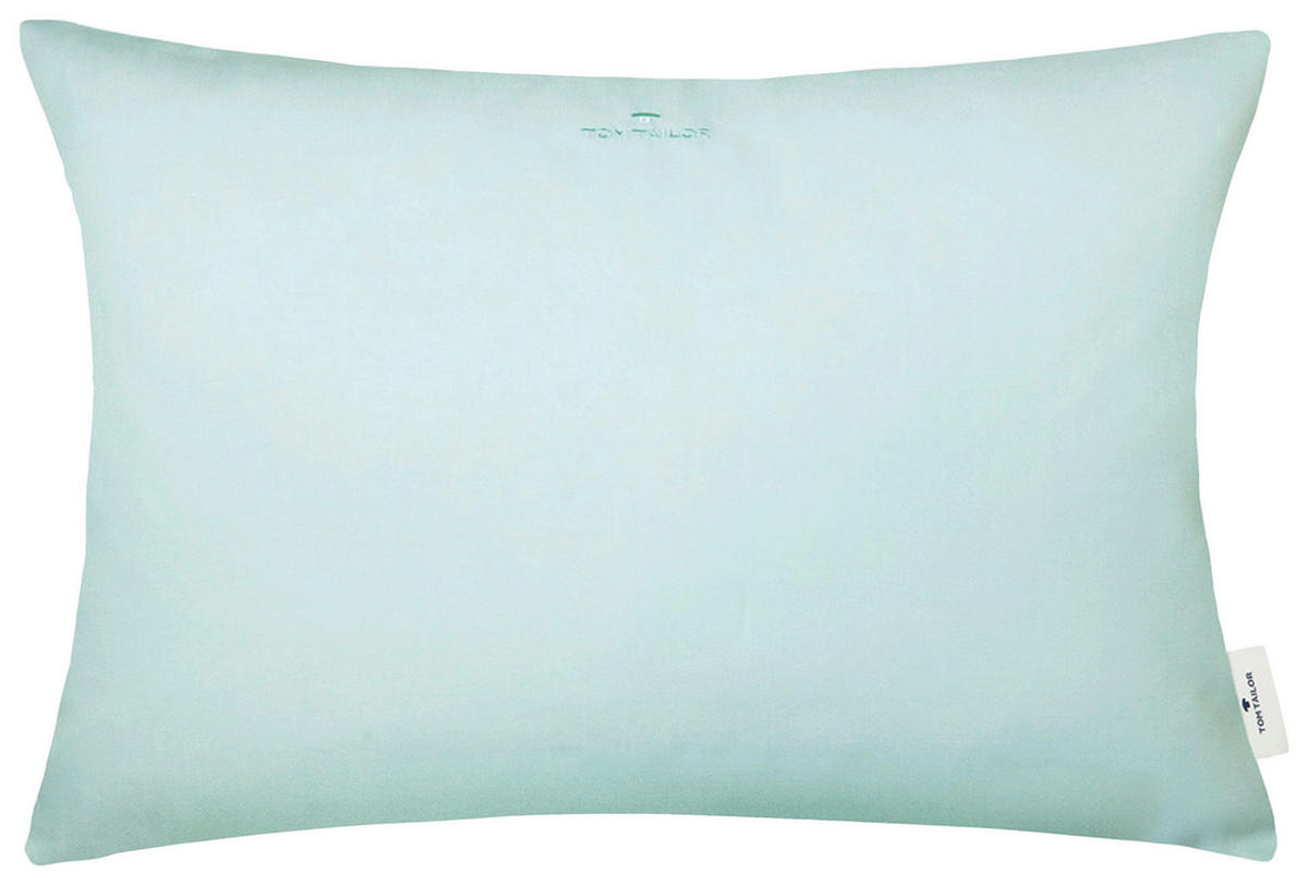 KUDDFODRAL Dove Signature 40/60 cm  - mintgrön/jadegrön, Klassisk, textil (40/60cm) - Tom Tailor