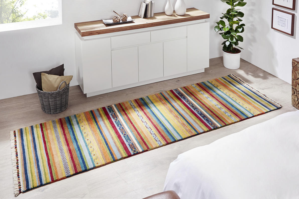 ORIENTTEPPICH 80/300 cm Waves of Rainbow  - Multicolor, Lifestyle, Textil (80/300cm) - Cazaris