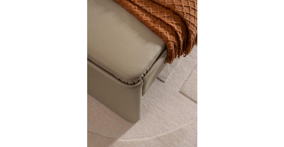 BOXSPRINGBETT 180/200 cm in Hellgrau, Greige - Greige/Hellgrau, Design, Textil/Metall (180/200cm) - Johann Jakob