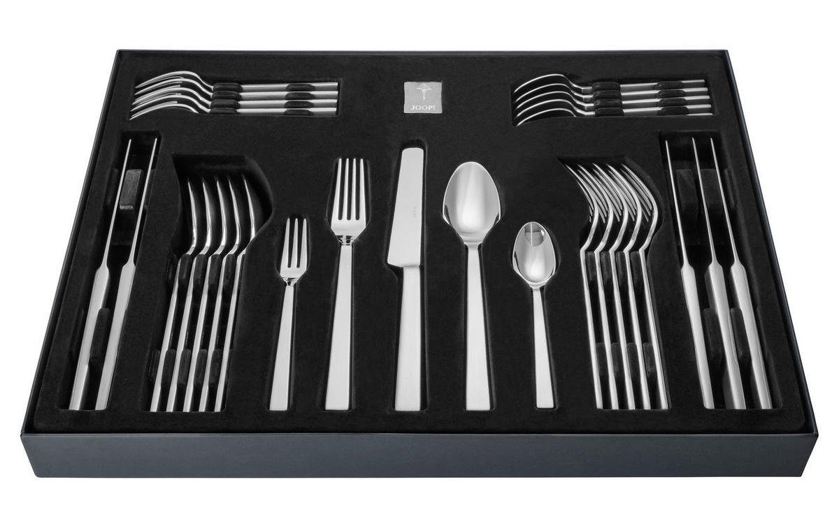BESTECKSET Dining Glamour 30-teilig Edelstahl  - Silberfarben, Design, Metall (47,1/34,6/4,5cm) - Joop!