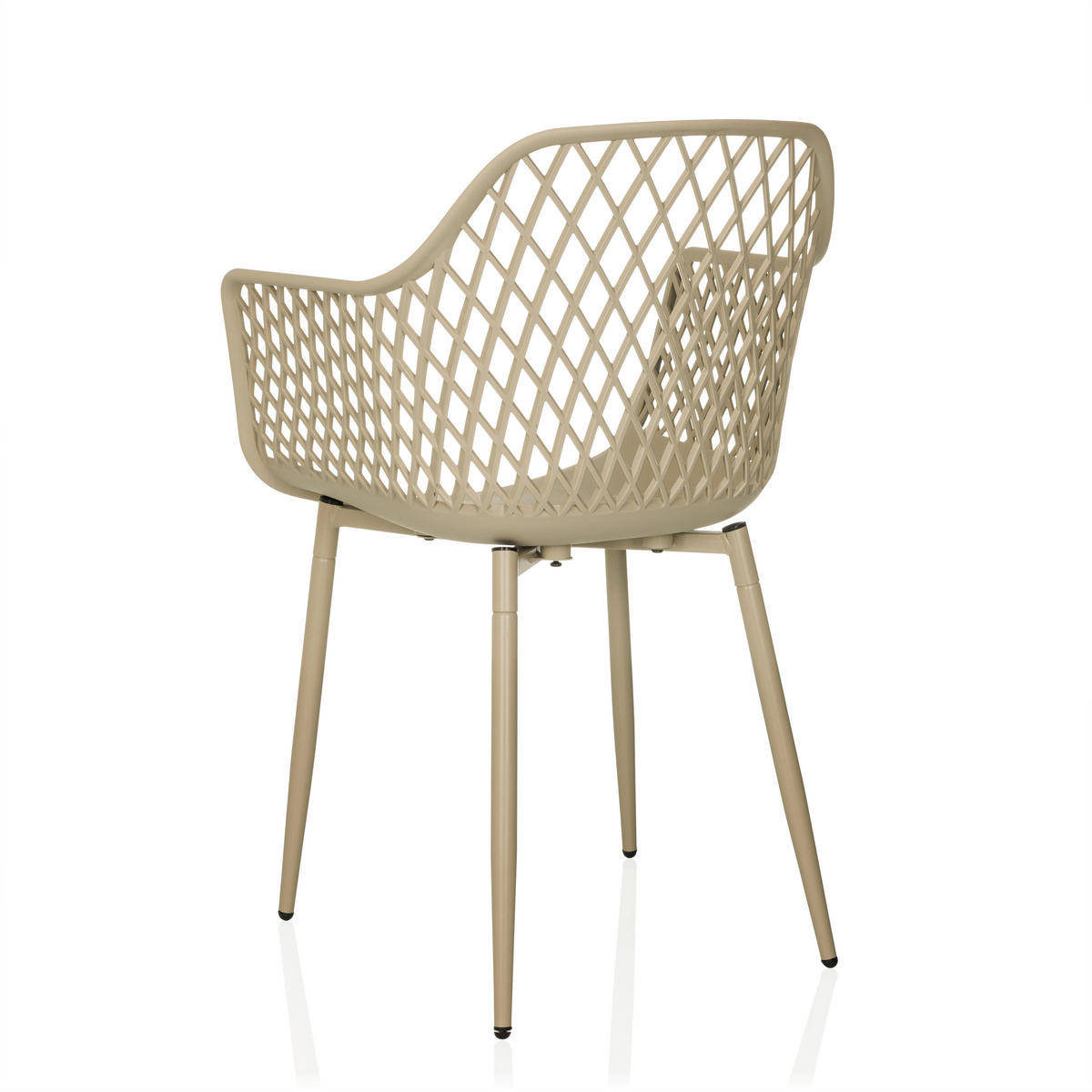 GARTENSTUHL Beige  - Beige, MODERN, Kunststoff/Metall (56/81/50cm) - MID.YOU