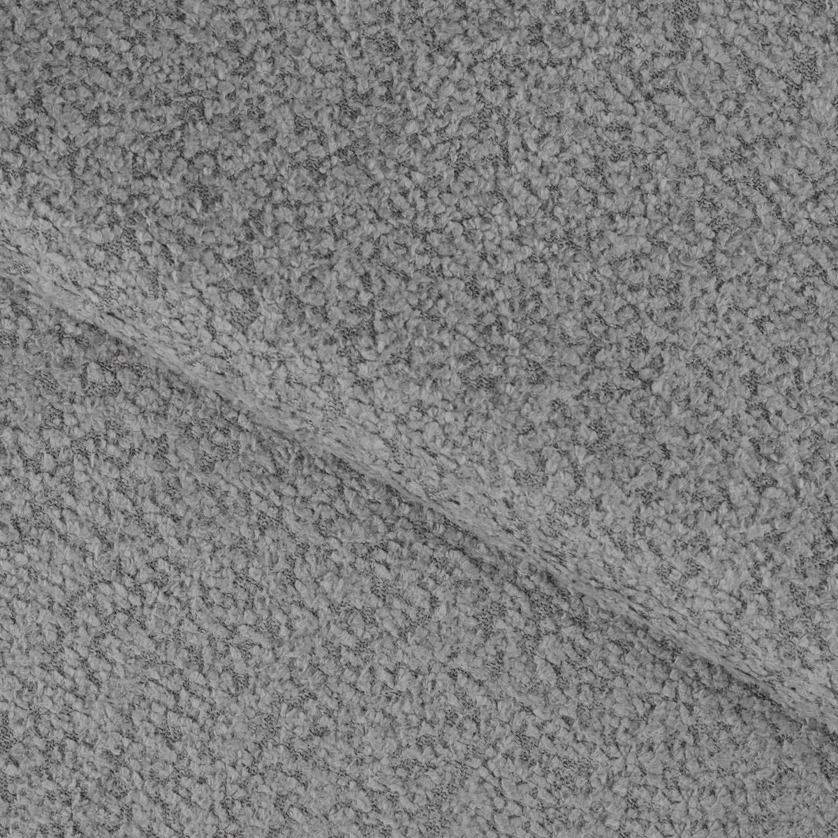 SCHLAFSOFA Bouclé Grau  - Schwarz/Grau, Design, Kunststoff/Textil (256/105/119cm) - MID.YOU