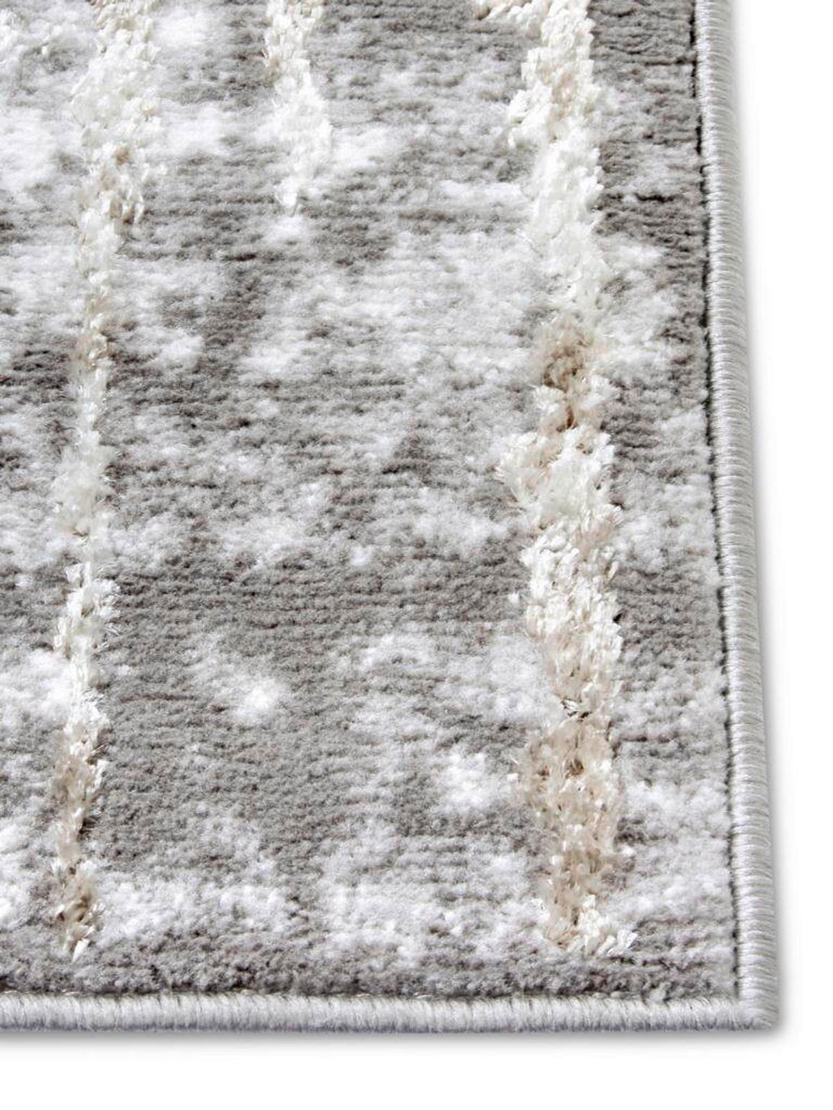 VINTAGE-TEPPICH 200/280 cm Shine Creme, Grau  - Creme/Grau, Design, Kunststoff (200/280cm)