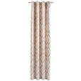ÖSENSCHAL MANTIS blickdicht 140/245 cm   - Taupe/Creme, Design, Textil (140/245cm) - Dieter Knoll