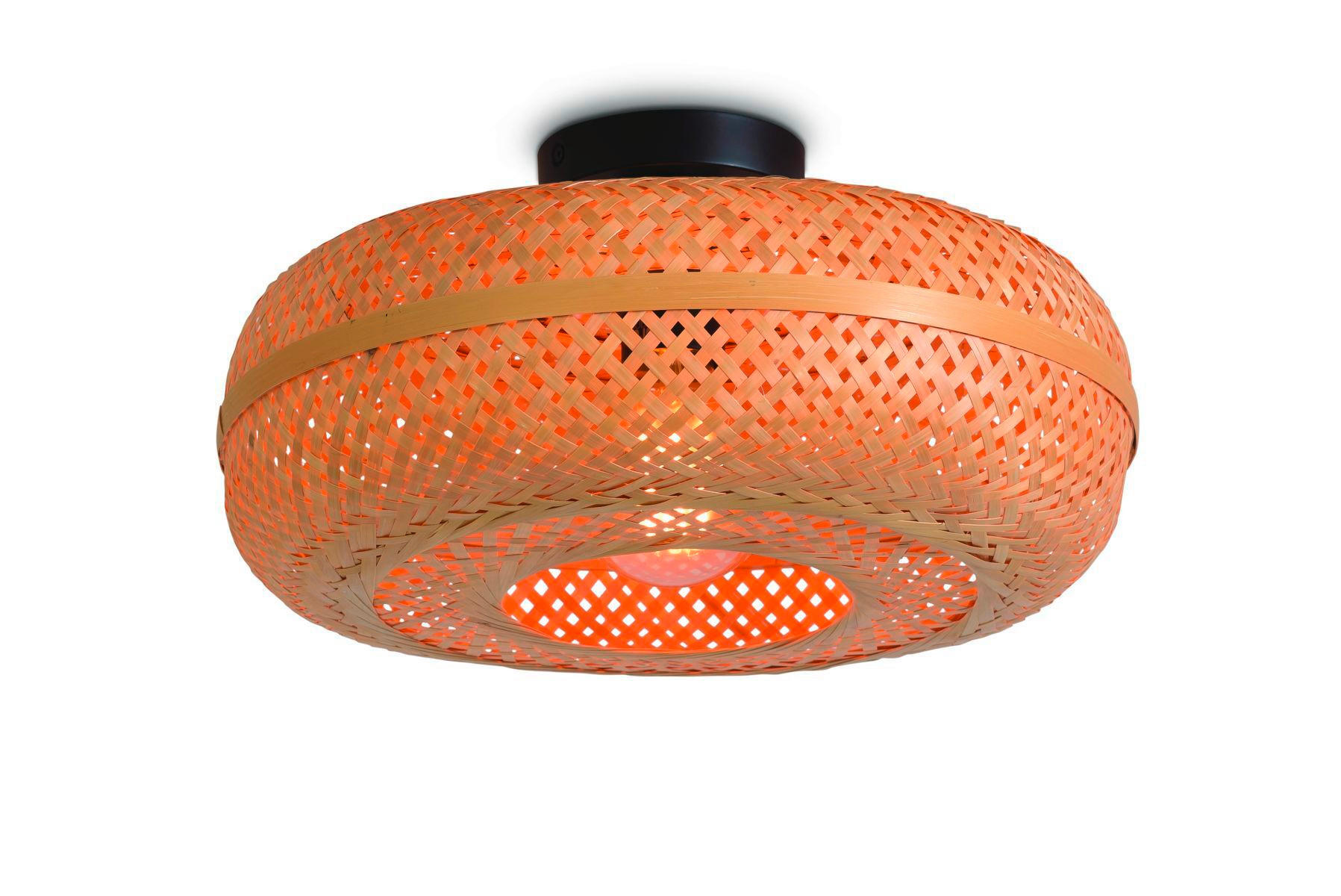 TAKLAMPA GOOD&MOJO 40/40/17 cm  - naturfärgad, Trend, trä (40/40/17cm) - Good & Mojo