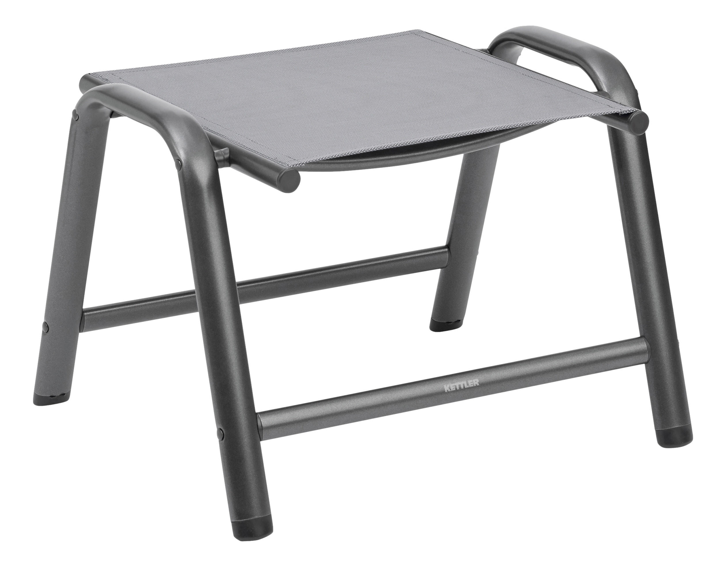 GARTENHOCKER  - Anthrazit, Basics, Textil/Metall (60/43/51cm) - Kettler