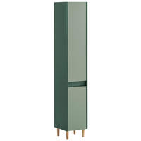 HOCHSCHRANK 30,2/170,0/33,0 cm  - Dunkelgrün/Eschefarben, MODERN, Holz/Holzwerkstoff (30,2/170,0/33,0cm) - MID.YOU